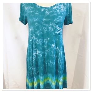 Tie Dye Shirt Dress XS